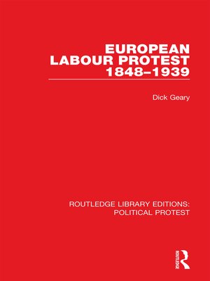 cover image of European Labour Protest 1848–1939
